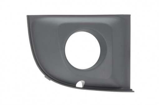 Grila bara Dreapta cu locas proiector, plastic, negru, TUV potrivit ABARTH 500 / 595 / 695, 500C / 595C / 695C; FIAT 500 07.07- 10.07-