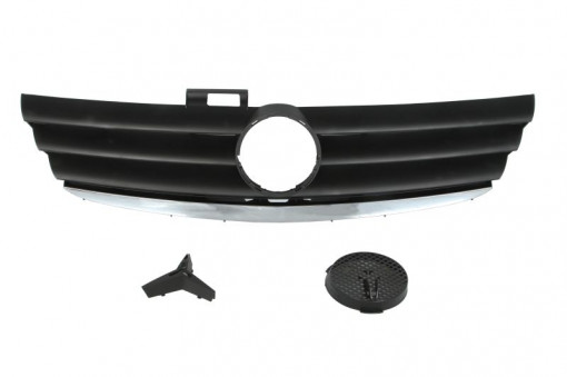 Grila fata CLASSIC, crom/negru potrivit MERCEDES A W169 1.5-2.0D 09.04-06.12 -12.07