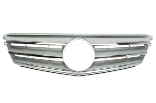 Grila radiator (AVANTGARDE, argintiu/crom) potrivit MERCEDES C T-MODEL (S204), C (W204) 1.6-6.2 01.07-08.14 -08.11