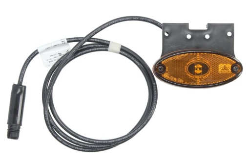 Lumina clarificare lumini stanga/dreapta; platPOINT II, forma: oval, portocaliu, LED, inaltime 46mm; latime 102mm; adancime 13mm lungimea cablu 1500mm, cu suport, 24V (conector: ASS3 3PIN, platPOINT II)