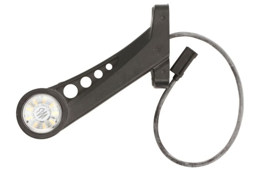 Lumina clarificare stanga, rosu/alb, LED, 12/24V (cu clemă pentru fir plat, conector: CLICK-IN/JAEGER)
