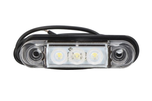 Lumina delimitare stanga/dreapta, forma: oval, alb, LED, inaltime 17,1mm; latime 65mm; adancime 14mm lungime cablu 300mm, 12/24V (IP68)