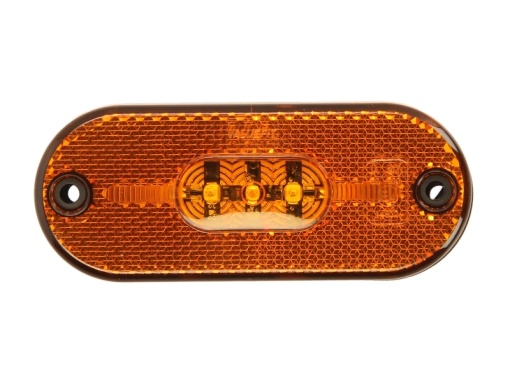 Lumina delimitare stanga/dreapta, galben, LED, inaltime 11mm; latime 108mm; adancime 44mm, surub/fixare orizontala/fixare verticala, lungime cablu 150mm, 24V (IPIP67)