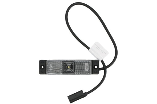 Lumina delimitare stanga/dreapta; UNIFAB, forma: dreptunghiular, alb, LED, inaltime 32mm; latime 130mm lungime cablu 500mm, fara prindere, 10/12/24/30V (conector: CLICK-IN/P&R, IP6K9K, UNIFAB)