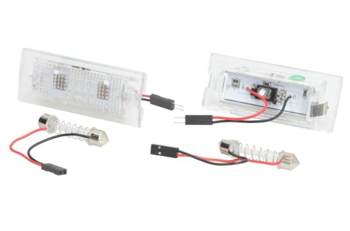 Lumina numar inmatriculare, culoare lumina: alb; set, 12V, cu aprobare circulatie potrivit BMW X3 (E83), X5 (E53) 01.00-12.11
