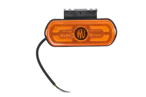 Lumini clarificare stanga/dreapta, forma: oval, portocaliu, LED, inaltime 53mm; latime 133,8mm; adancime 25mm, în relief, lungime cablu 240mm, cu cuier, 12/24V (cu functie de semnalizator lateral, IP6K9K)