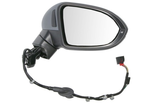 Oglinda dreapta electric, convex, cu incalzire, asistent schimbare benzi, grund, cu semnalizator potrivit VW PASSAT B8, PASSAT B8 FL 08.14-09.23