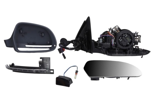 Oglinda dreapta (electric, cu memorie, convex, cu incalzire, asistent pentru schimbarea benzii, subacoperit, pliabil electric, cu semnalizator) potrivit AUDI Q3 8U 06.11-07.18