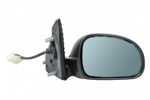 Oglinda laterala Dreapta (electric, convexa, incalzita, albastru) potrivit PEUGEOT 406 11.95-10.04