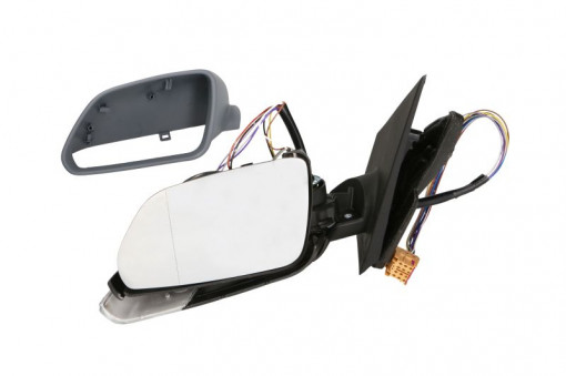 Oglinda stanga electrica, asferic, incalzita, crom, grunduita, pliabila electric VW POLO intre 2005-2009