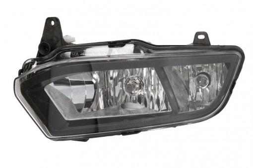 Proiector ceata Dreapta (H8/P21W, cu DRL; cu lumini curbe) potrivit VW POLO, POLO V 05.14-09.17
