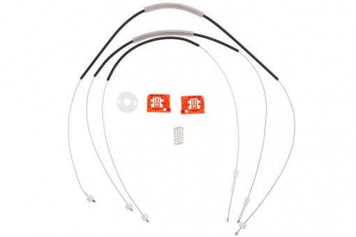 Set reparatie macara geam stanga/dreapta (set, electric) potrivit VW CADDY III, CADDY III/MINIVAN, TOURAN 02.03-05.15