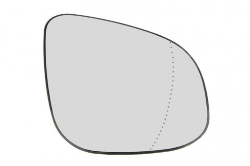 Sticla oglinda dreapta asferic, incalzita, crom MERCEDES CITAN; RENAULT KANGOO dupa 2012