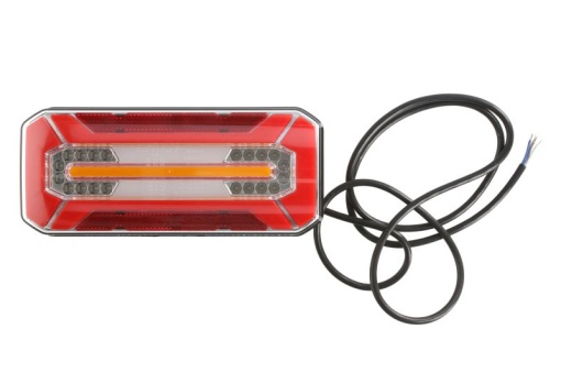 Stop spate stanga/dreapta (LED, 12/24V, cu intermitent, cu lumini ceata, lumina de marșarier, cu stop, lumina de parcare, reflector indicator dinamic, lungime cablu: 0,2m)