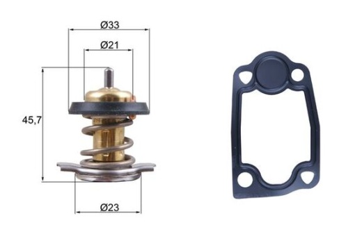 Termostat lichid racire (79°C) potrivit IVECO DAILY IV, DAILY V, DAILY VI; CITROEN JUMPER II; FIAT DUCATO; PEUGEOT BOXER 2.3D-Electric 04.06-