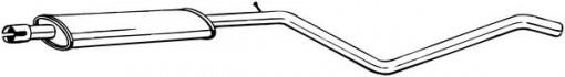 Toba esapament intermediara potrivit DACIA DUSTER, DUSTER/SUV 1.6/1.6ALK/1.6LPG 04.10-
