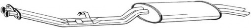 Toba finala esapament potrivit BMW 3 (E30) 2.0/2.5/2.7 09.83-11.93