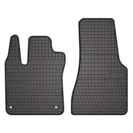 Covoras podea cauciuc FROGUM Rubber, 2 buc BASIC, set, culoare negru, potrivit SMART FORTWO 07.14-, Cabriolet