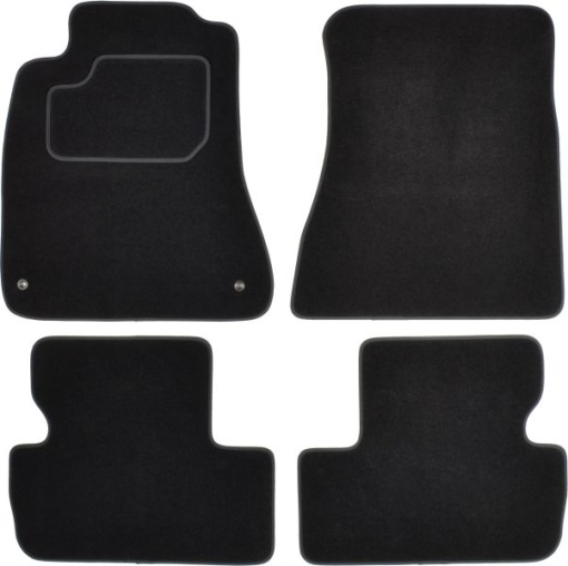 Covoras podea cauciuc MAMMOOTH Velours, 4 buc, fata/spate, set, culoare negru, potrivit LEXUS IS II 08.05-03.13, Saloon