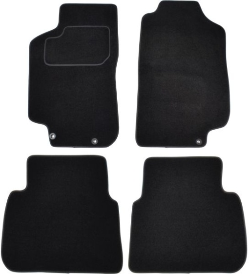 Covoras podea cauciuc MAMMOOTH Velours, 4 buc, fata/spate, set, culoare negru, potrivit SAAB 9-5 09.97-12.09, Saloon