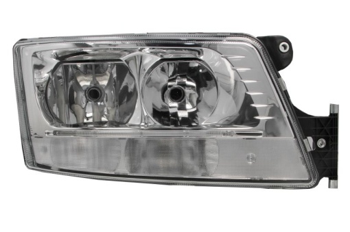 Far dreapta (D1R/H21W/H7/LED/PY21W, electric, cu motor, cu lumina de zi, culoare insert: crom platinat, culoare indicator: transparent) potrivit MAN TGX I 06.06-09.21