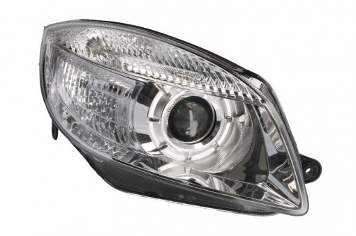 Far Dreapta (halogen, H7/H7/PY21W/W5W, electric, cu motor) potrivit SKODA FABIA II, ROOMSTER, ROOMSTER PRAKTIK -12.10