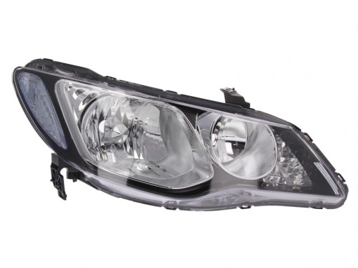 Far Dreapta (HB3/HB4, electric, fara motoras, culoare insertie: cromat) potrivit HONDA CIVIC VIII -12.08