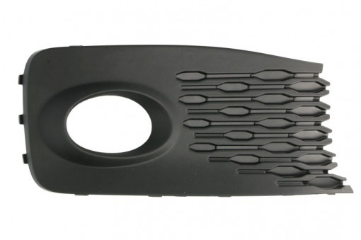Grila bara cu locas far ceata, plastic, negru potrivit VW CADDY V 01.20-