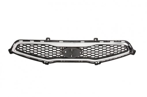 Grila radiator (5 usi, crom/negru) potrivit KIA PICANTO I, PICANTO II 1.0-1.2 04.04-03.17 -04.15