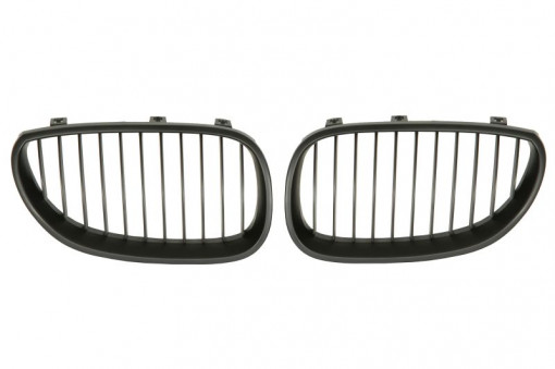 Grila radiator compatibil dreapta/stanga Fata set, model pachet M, negru/negru lucios potrivit BMW Seria 5 E60, 5 E61 2.0-5.0 2001-2010