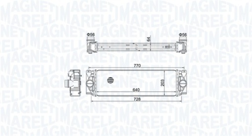 Intercooler potrivit MERCEDES SPRINTER 3,5-T (B906), SPRINTER 3,5-T (B907), SPRINTER 3,5-T (B907, B910), SPRINTER 3-T (B906), SPRINTER 3-T (B907), SPRINTER 3-T (B910 2.0D/2.2D/3.0D 06.06-12.21