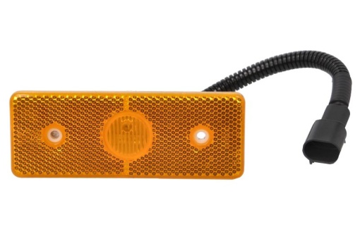 Lumina delimitare stanga/dreapta, forma: dreptunghiular, portocaliu, LED, inaltime 45mm; latime 120mm 24V potrivit MAN