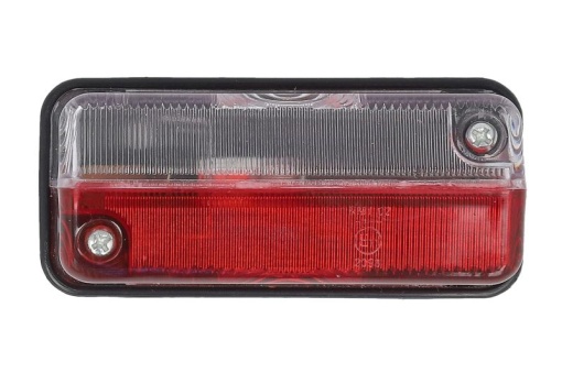 Lumina delimitare stanga/dreapta, rosu/alb, Halogen/T4W, inaltime 68mm; latime 42mm; adancime 37mm, 24V potrivit NEOPLAN TRANSLINER; FENDT 1000, 500, 700, 800, 900; JOHN DEERE 6000 09.90-