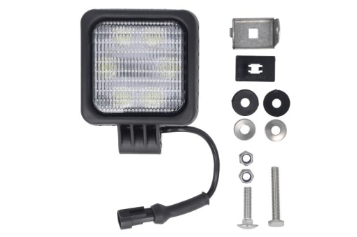 Lumina lucru (LED, 12/24V, 24W, 1500lm, numar elemente LED: 6, lungime: 100mm, inaltime: 100mm, adancime: 76mm, lungime cablu: 0,25m, cu conector SuperSeal; lumina dispersata)