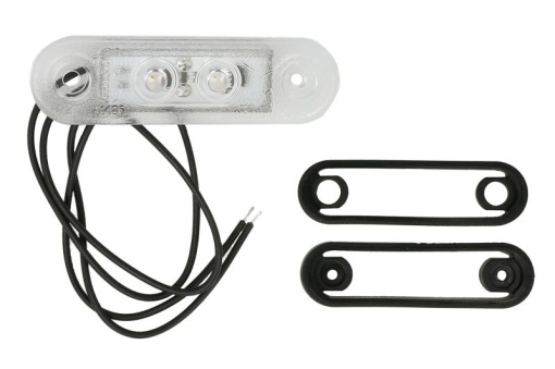 Lumini clarificare stanga/dreapta, forma: oval, portocaliu, LED, inaltime 22,8mm; latime 79,5mm; adancime 13mm, suprafata, lungime cablu 300mm, 12/24V (in orificiu 44x17mm; oval cu saiba HOR 72; transparent lampshade)