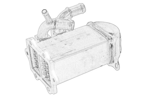 Radiator gaze evacuare potrivit AUDI A4 B7, A6 ALLROAD C6, A6 C6, A8 D3, Q7; VW PHAETON, TOUAREG 2.7D/3.0D 08.03-08.11