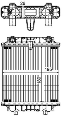 Radiator motor Stanga potrivit AUDI A6 ALLROAD C7, A6 C7, A7 2.8-4.0