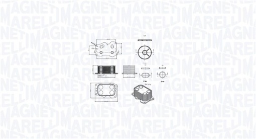 Radiator ulei potrivit VOLVO C30, C70 II, S40 II, S80 II, V50, V70 III; CITROEN C4, C4 GRAND PICASSO I, C4 I, C4 II, C4 PICASSO I, C5 II, C5 III, C5 II/KOMBI, C8, DS4, DS5 1.3D/2.0D/2.0DH 10.99-