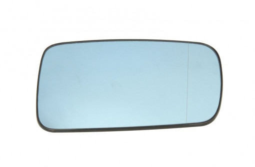 Sticla oglinda exterioara dreapta asferica, incalzita, albastru BMW Seria 3 E46, 7 E65 dupa 1999