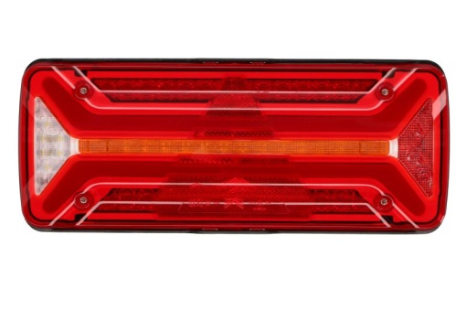 Stop spate dreapta ECOLED II (LED, 10/30V, cu intermitent, cu far de ceata, marsarier, cu stop, lumina de parcare, reflector triunghiular, indicator dinamic, conector: 4x 2PIN/ASS2 7PIN)