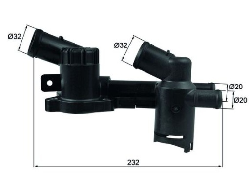 Termostat lichid racire (80,89°C/89°C, in carcasa) potrivit AUDI A1, A3; SEAT ALTEA, ALTEA XL, IBIZA IV, IBIZA IV SC, IBIZA IV ST, LEON, TOLEDO IV; SKODA FABIA II 1.2/1.2LPG 11.08-05.22