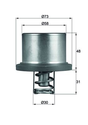 Termostat sistem racire (89°C) potrivit PORSCHE CAYENNE 3.6/4.8 02.07-09.10