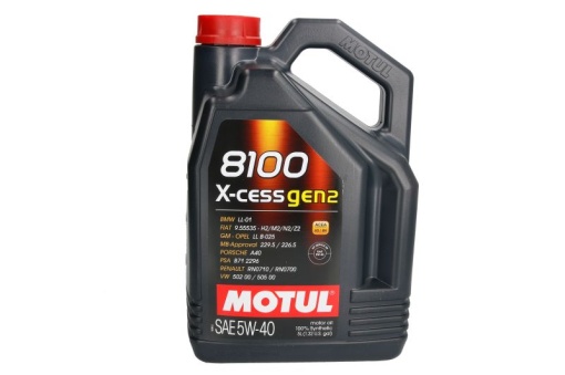 Ulei motor 8100 (5L) 5W40 ;API SP; ACEA A3; B4; BMW LL-01; CHRYSLER MS-12991; FIAT 9.55535 H2; FIAT 9.55535 M2; FIAT 9.55535 N2; FIAT 9.55535 Z2; GM LL-B-025; MB 226.5; MB 229.5; PORSCHE A40; PSA B71