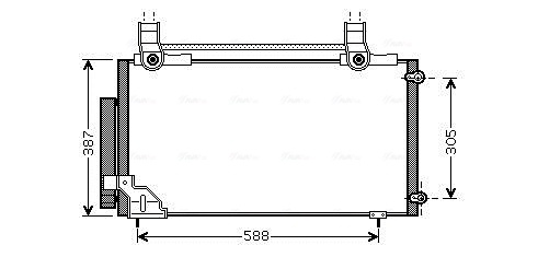 Condensator climatizare (cu uscator) potrivit HONDA STREAM 1.7/2.0 05.01-09.06
