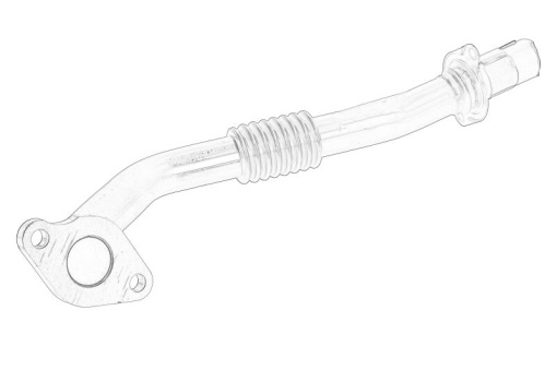 Conducta tubulara supapa EGR potrivit VW CRAFTER, MULTIVAN T5, MULTIVAN T6, TRANSPORTER T5, TRANSPORTER T6, TRANSPORTER T6 / CARAVELLE T6 2.0D 09.09- potrivit VW