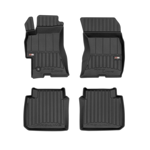 Covoras podea cauciuc FROGUM TPE, 4 buc proLine 3D, fata/spate, set, culoare negru, potrivit SUBARU LEGACY IV 09.03-03.12