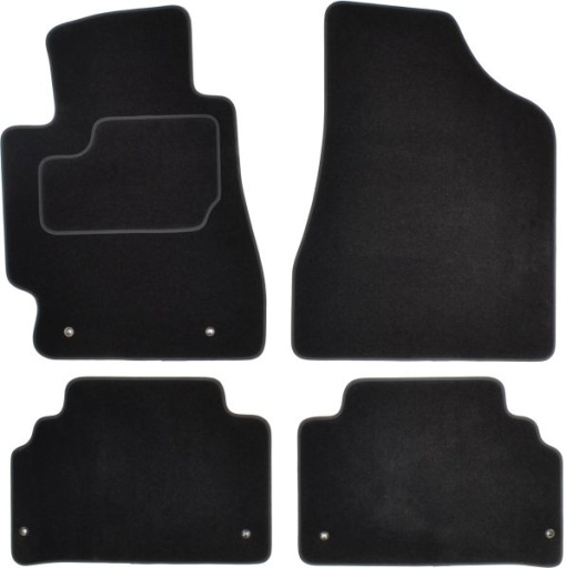 Covoras podea cauciuc MAMMOOTH Velours, 4 buc, fata/spate, set, culoare negru, potrivit LEXUS RX 05.03-12.08, Off-road / SUV