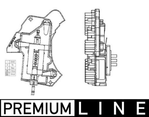 Element reglare suflanta aer (sufla controlul) potrivit MERCEDES C T-MODEL (S202), C (W202), CLK (A208), CLK (C208), E T-MODEL (S210), E (W210), SLK (R170) 1.4-5.4 09.89-12.08