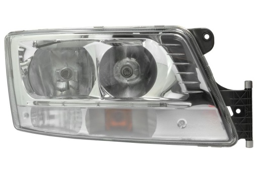 Far dreapta (2*H7/LED/PY21W, manual, culoare insert: crom platinat, culoare indicator: transparent) potrivit MAN TGS I, TGX I 10.05-