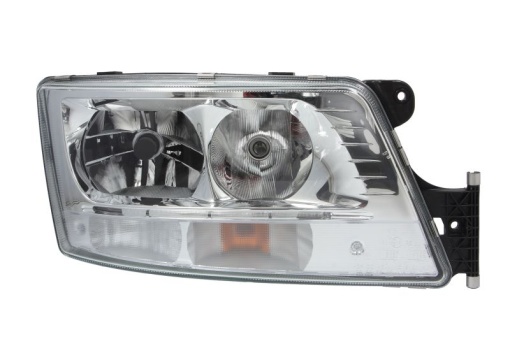 Far dreapta (2*LED/D1R/H7/PY21W, electric, cu motor, cu lumina de zi, culoare insert: crom platinat, culoare indicator: transparent) EURO 6 potrivit MAN TGX I 09.16-09.21